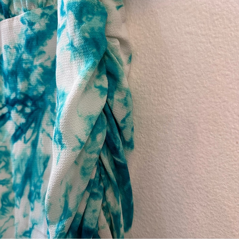 AFRM Rilo Tie Dye Mini Ruched Dress Size M - Picture 8 of 13